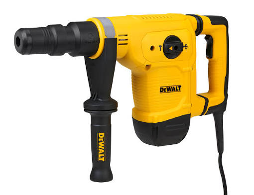 DEWALT 5kg 1050W 17mm HEX Chipping Hammer + 17x280x22mm Hex Shank Chisel