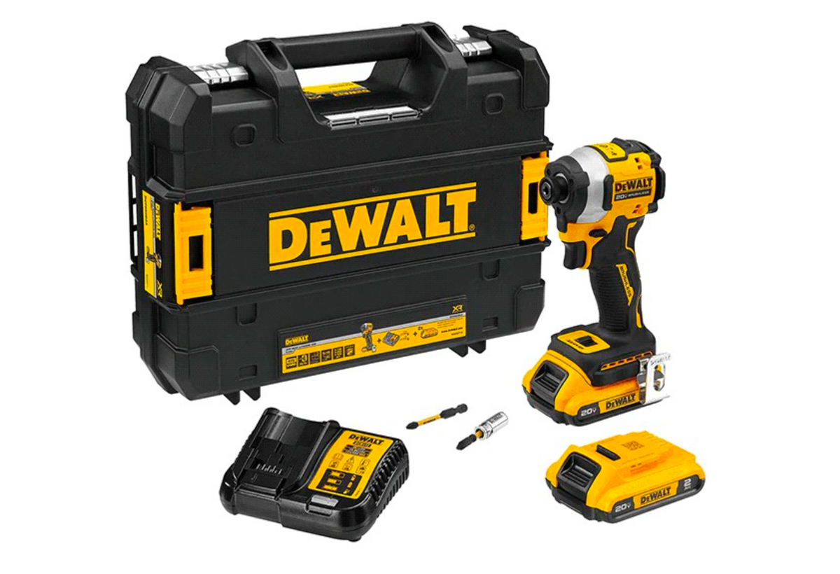 DEWALT ATOMIC 20V MAX 3-Speed 1/4in Impact Driver Kit with 2.0Ah Batteries