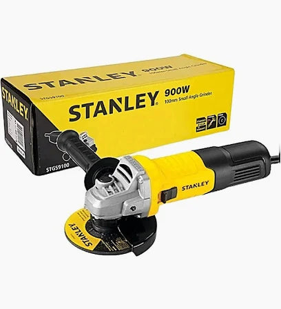 STANLEY 900W 100MM ANGLE GRINDER, 11000RPM