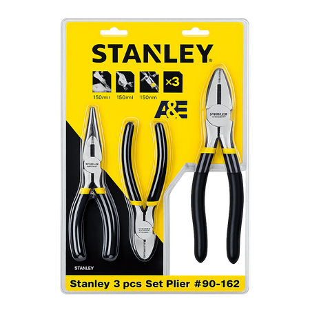 STANLEY PLIERS SET - 3 PCS SET (#84-101; #84-105; #84-023)