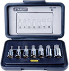 STANLEY 7 PCS. METRIC HEX SOCKET BIT SET, 1/2" DR 6 - 19MM